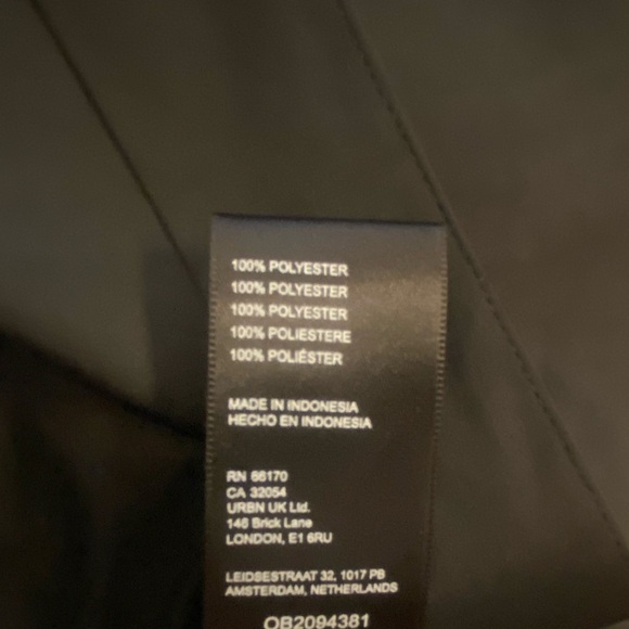 Free People Women’s Black Midi Analise Skirt Buttoned Satin New Small - Picture 6 of 13